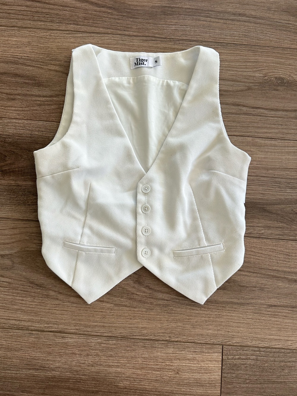 Tiger Mist White Women’s Vest - Small